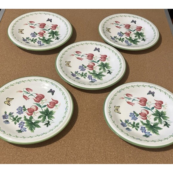 Mikasa set of 5 GARDEN BLOOM  7 3/4" Salad Plates Studio Nova Y 2372 - Picture 14 of 16